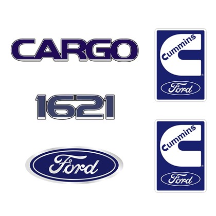 Emblema Adesivo Ford Cargo 1621 Cummins Kit