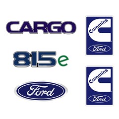 Emblema Ford Cargo 815E Cummins - Kit