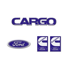 Emblema Grade Capo Ford Cargo Cummins - Kit