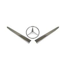 Emblema Mercedes C/ Frisos Da Grade Mb 1618 1620 1634 1938ls