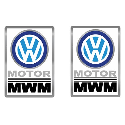 Emblema MWM Caminhão VW - Par