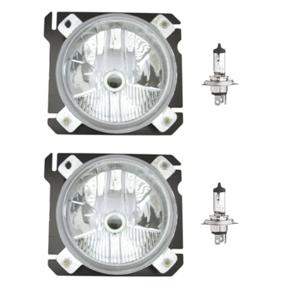 Par Farol Vw Constellation Com Lampada 12V